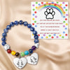 Custom Rainbow Bridge Bracelet - Personalized Pet Memorial Gifts For Dogs And Cats - Waiting At The Rainbow Bridge