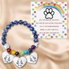 Custom Rainbow Bridge Bracelet - Personalized Pet Memorial Gifts For Dogs And Cats - Waiting At The Rainbow Bridge