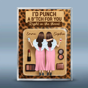 Custom Rectangle Shaped Acrylic Plaque - Personalized Best Friend Birthday Gifts For Women, Besties, Sisters, BFF - Forever Friends In Style