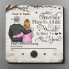 Custom Music Fridge Magnet That Can Play Songs - Personalized Anniversary Wedding Gifts For Husband And Wife, Him And Her - Together Is My Best Track