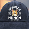 Pawfessional Human Handler - Dog Personalized Custom Vintage Washed Denim Baseball Cap - Gift For Pet Owners, Pet Lovers
