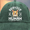 Pawfessional Human Handler - Dog Personalized Custom Vintage Washed Denim Baseball Cap - Gift For Pet Owners, Pet Lovers