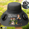 Custom Hat With Fans Solar Power - Personalized Garden Gifts For Gardeners, Dog Lovers, Dog Dad And Mom - Garden Goals and Furry Friends