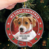 Custom Photo Metal Ornament - Personalized Christmas Birthday Gifts For Dog Cat Lovers, Dog Dad And Mom, Cat Owners - New Paws, New Joy
