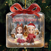 Custom Acrylic Ornament - Personalized Christmas Best Friend Birthday Gifts For Women, Besties, Sisters, BFF - Besties Forever Holiday Cheer