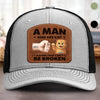 Custom Shaped Leather Patch Hat - Personalized Birthday Gifts For Cat Lovers, Cat Mom And Dad - Feline My Best Self