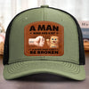 Custom Shaped Leather Patch Hat - Personalized Birthday Gifts For Cat Lovers, Cat Mom And Dad - Feline My Best Self