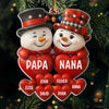 Custom Acrylic Ornament - Personalized Christmas Birthday Gifts For Mom, Dad, Kids - Love Made This Family