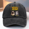 Custom Vintage Washed Denim Baseball Cap - Personalized Birthday Gifts For Dog Lovers, Dog Dad And Mom - Pug Trooper On Duty