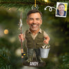 Custom Photo Acrylic Ornament - Personalized Christmas Birthday Fishing Gifts For Fisherman - Master Angler