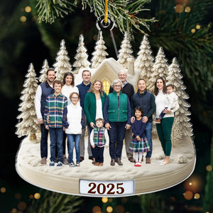 Custom Photo Acrylic Ornament - Personalized Christmas Birthday Gifts For Mom, Dad, Kids - Our Winter Wonderland