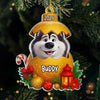 Custom Acrylic Ornament - Personalized Christmas Birthday Gifts For Dog Cat Lovers, Dog Dad And Mom, Cat Owners - Merry Woofmas