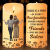 Custom LED Candle - Personalized Christmas Best Friend Birthday Gifts For Women, Besties, Sisters, BFF - Side By Side, Heart To Heart