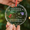 Custom Circle Glass Ornament - Personalized Best Friend Birthday Gifts For Women, Besties, Sisters, BFF - You’re My Sunshine In A Garden Of Roses