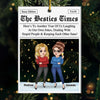 Custom Acrylic Ornament - Personalized Christmas Best Friend Birthday Gifts For Women, Besties, Sisters, BFF - Just Two Besties Surviving Adulthood