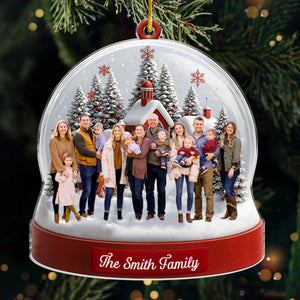 Custom Photo Acrylic Ornament - Personalized Christmas Birthday Gifts For Mom, Dad, Kids - Together Is The Best Place To Be