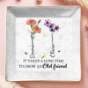 Custom Full-Print Jewelry Dish - Personalized Best Friend Birthday Gifts For Women, Besties, Sisters, BFF - Old Friends, New Flowers