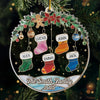 Custom Acrylic Ornament - Personalized Christmas Birthday Gifts For Mom, Dad, Kids - Socks Full Of Memories