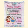 Custom Blanket - Personalized Birthday Gifts For Mom, Daughter - Daughters Are Far More Precious Than Jewels
