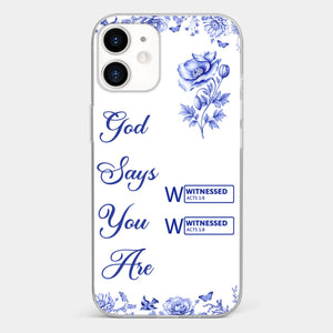 Custom Clear Phone Case - Personalized Best Friend Birthday Gifts For Women, Besties, Sisters, BFF - Each Letter, A Gift Of God