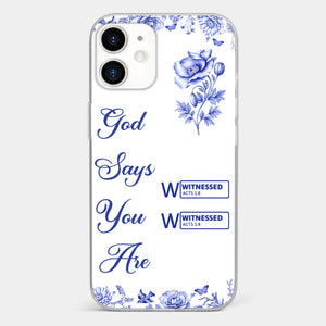 Custom Clear Phone Case - Personalized Best Friend Birthday Gifts For Women, Besties, Sisters, BFF - Each Letter, A Gift Of God
