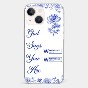 Custom Clear Phone Case - Personalized Best Friend Birthday Gifts For Women, Besties, Sisters, BFF - Each Letter, A Gift Of God