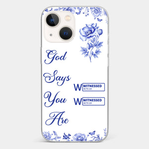 Custom Clear Phone Case - Personalized Best Friend Birthday Gifts For Women, Besties, Sisters, BFF - Each Letter, A Gift Of God