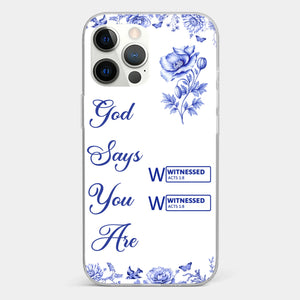 Custom Clear Phone Case - Personalized Best Friend Birthday Gifts For Women, Besties, Sisters, BFF - Each Letter, A Gift Of God