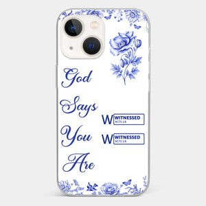 Custom Clear Phone Case - Personalized Best Friend Birthday Gifts For Women, Besties, Sisters, BFF - Each Letter, A Gift Of God