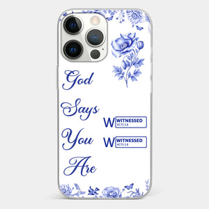 Custom Clear Phone Case - Personalized Best Friend Birthday Gifts For Women, Besties, Sisters, BFF - Each Letter, A Gift Of God