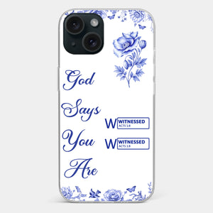 Custom Clear Phone Case - Personalized Best Friend Birthday Gifts For Women, Besties, Sisters, BFF - Each Letter, A Gift Of God