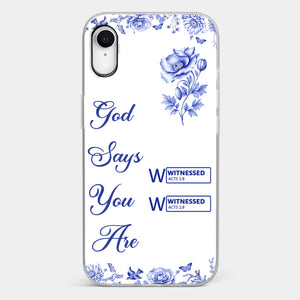 Custom Clear Phone Case - Personalized Best Friend Birthday Gifts For Women, Besties, Sisters, BFF - Each Letter, A Gift Of God