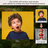 Custom Photo Acrylic Ornament - Personalized Christmas Birthday Gifts For Kids - Oh What Fun