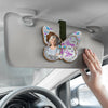 Custom Photo Car Visor Clip - Personalized Memorial Sympathy Gifts For Loss Of Mom, Dad -Together Again In Heaven