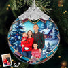 Custom Photo Glass Ornament - Personalized Christmas Birthday Gifts For Mom, Dad, Kids - Our Greatest Gift Is Each Other