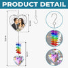Custom Photo Crystal Heart Suncatcher - Personalized Anniversary Wedding Gifts For Husband And Wife, Him And Her - A Love That Never Fades