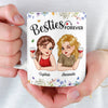 Custom Mug - Personalized Best Friend Birthday Gifts For Women, Besties, Sisters, BFF - Giggles Secrets Forever Friends