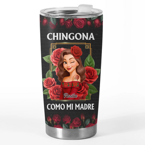 Custom Tumbler - Personalized Hispanic Month Birthday Gifts For Hispanics And Latinos, Women - Strong Like Mi Madre