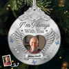 Custom Photo Glass Ornament - Personalized Christmas Memorial Sympathy Gifts For Loss Of Mom, Dad - A Life That Shines On