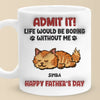 Forever Grateful To Call You Mine - Cat Personalized Custom 3D Inflated Effect Printed Mug - Father's Day, Gift For Dad, Pet Owners, Pet Lovers