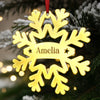 Custom Mirrored Acrylic Ornament - Personalized Christmas Birthday Gifts For Mom, Dad, Kids - Sparkle Of Togetherness