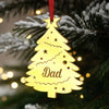 Custom Mirrored Acrylic Ornament - Personalized Christmas Birthday Gifts For Mom, Dad, Kids - Our Family Tree Shines Bright