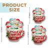 Custom Acrylic Ornament - Personalized Christmas Birthday Gifts For Mom, Dad, Kids - Cocoa Cuddles With Family