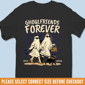 Custom Unisex T-shirt, Premium T-shirt, Hoodie - Personalized Halloween Birthday Gifts For Women, Besties, Sisters, BFF - Best Friends Forever And Boo
