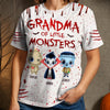 Custom Unisex T-shirt - Personalized Halloween Birthday Gifts For Mom, Grandma - Tiny Ghosts Spread Halloween Joy