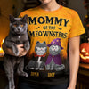 Custom Unisex T-shirt - Personalized Halloween Birthday Gifts For Cat Lovers, Cat Mom And Dad - When Halloween Meets Cattitude