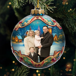 Custom Photo Acrylic Ornament - Personalized Christmas Birthday Gifts For Mom, Dad, Kids - Together Is Our Tradition