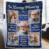 Custom Photo Blanket - Personalized Christmas Memorial Sympathy Gifts For Loss Of Mom, Dad - Love Holds Beyond The Years