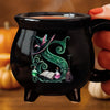 Custom 12oz Ceramic Cauldron Coffee Mug - Personalized Halloween Witchy Gifts For Besties, Sisters, BFF, Family, Yourself - Just A Witch, Sipping On Trouble