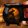 Custom Witch Cauldron Coffee Mug - Personalized Halloween Witchy Gifts For Besties, Sisters, BFF, Family, Yourself - Brewing Up A Wicked Spell